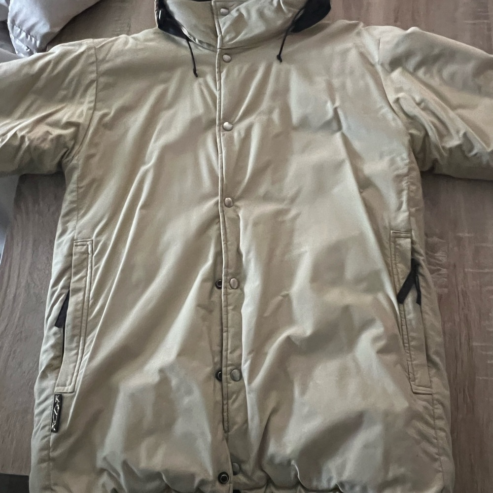 Muted Yellow Hooded Jacket